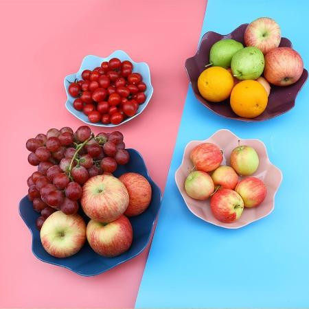 果盘北欧风创意水果盘客厅茶几家用网红塑料瓜子干果糖果零食盘图片