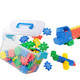 儿童早教益智积木方块塑料拼插房子组拼装幼儿园男女环保启蒙玩具