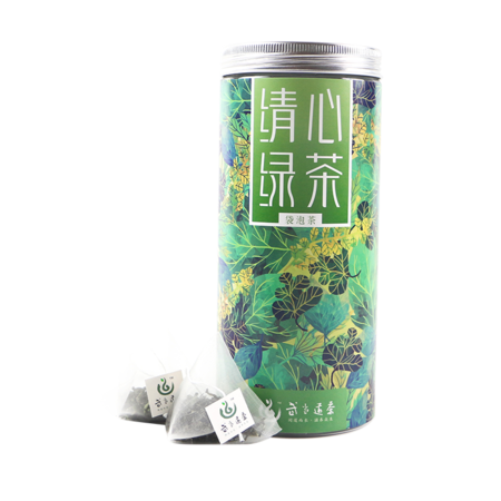 武当道茶 天然绿茶大罐袋泡茶120g圆罐40泡装高山云雾香浓型绿茶茶叶