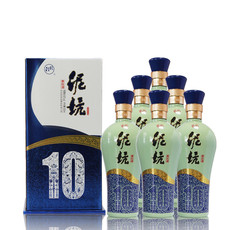 泥坑 浓香型白酒40度青花10系列500ml*6瓶整箱装粮食酿造