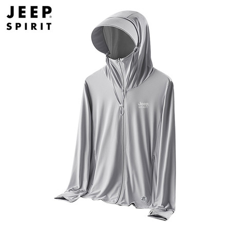 JEEP SPIRIT 吉普防晒衣 夏季新款UPF50+防晒服 户外休闲运动速干皮肤衣薄款外套图片