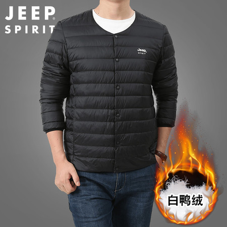 JEEP SPIRIT 男士羽绒服内胆 青年轻薄保暖防寒白鸭绒羽绒图片