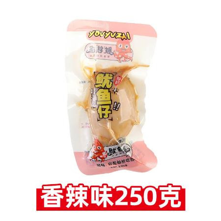 鱿鱼仔带籽海鲜麻辣小吃网红墨鱼仔八爪鱼须即食小零食品批发200g图片