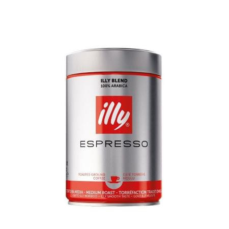 ILLY意利深度烘培100%阿拉比卡咖啡豆/粉250G浓缩咖啡意大利进口