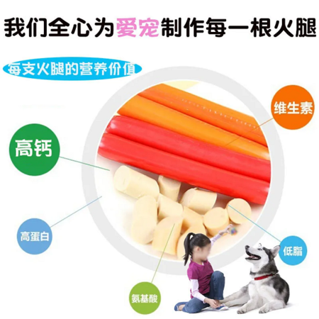 狗狗零食整箱训猫犬火腿肠泰迪金毛粮补钙宠物香肠批发零食大礼包