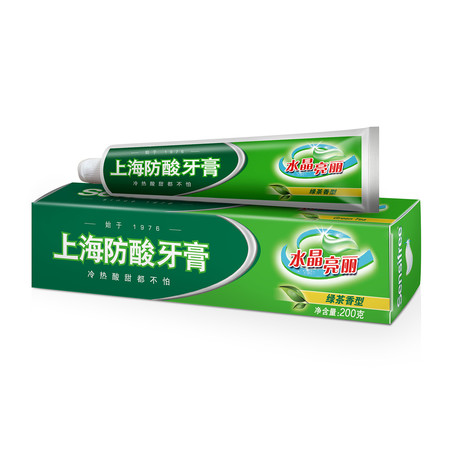 美加净/maxam 200克上海防酸水晶亮丽牙膏
