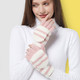 verhouse 冬季新款针织手套女半指翻盖两用手套学生写字保暖手套