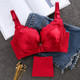  verhouse  女士文胸套装红色本命年蕾丝款整套文胸内裤 性感透气 休闲舒适