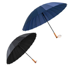 鲁凤来 雨伞 长柄24骨架晴雨伞 男女通用 抗风加固直柄雨伞