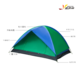 悠拓者 3-4人防水防雨双层拼色户外野营帐篷