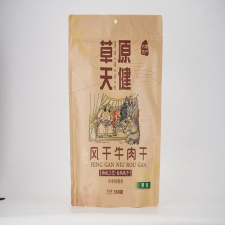 草原天健 {通辽市乡村振兴馆}  天健手撕风干牛肉干388g图片