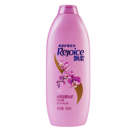 飘柔/Rejoice 飘柔家庭护理兰花长效洁顺水润洗发露400ml（新旧包装随机发货）