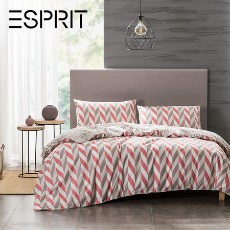 ESPRIT 100%全棉磨毛四件套被套床单全棉床上套件纯棉四件套图片