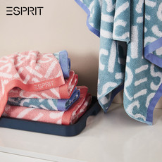 ESPRIT 全棉棉浴巾4条装家用柔软吸水面巾组合
