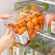  FantianHome 家用厨房蔬菜水果冰箱收纳盒透明带盖手柄保鲜收纳盒食品级储物盒