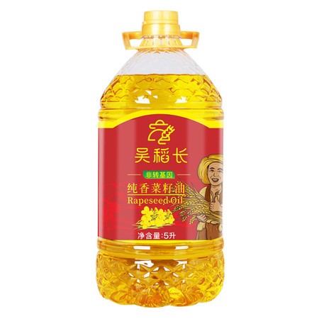 吴稻长 纯香菜籽油5升/提图片