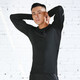 micoface-运动健身长袖T恤健身房修身舒适高弹透气反光条男款 ALAD83