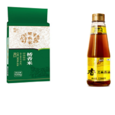 楚农家 桥香米500g+福临门压榨芝麻香油220ML