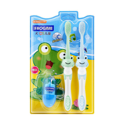 青蛙 宝贝系列119B儿童牙刷2支 3岁以上适用图片