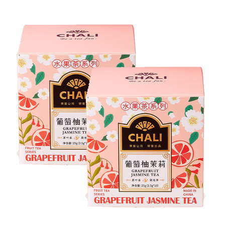 CHALI 袋泡茶葡萄柚茉莉25g*2盒图片