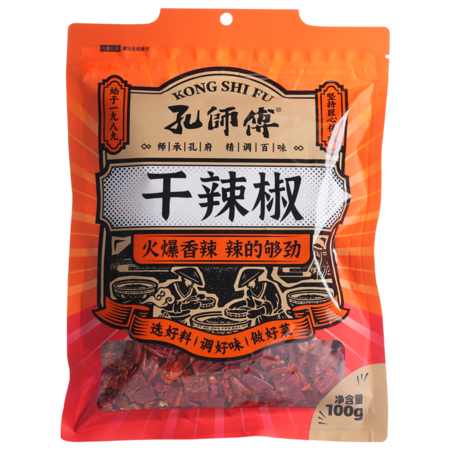 孔师傅 香辛料干辣椒100g*2袋