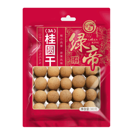 绿帝 桂圆干3A380g