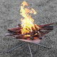 户外露营野炊超轻不锈钢便携式折叠焚火架烧烤炉
