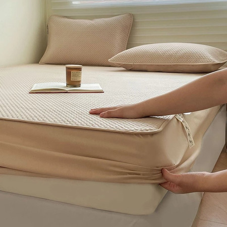 包边设计宝宝棉针织棉大豆纤维A类夹棉床笠床罩床垫套图片