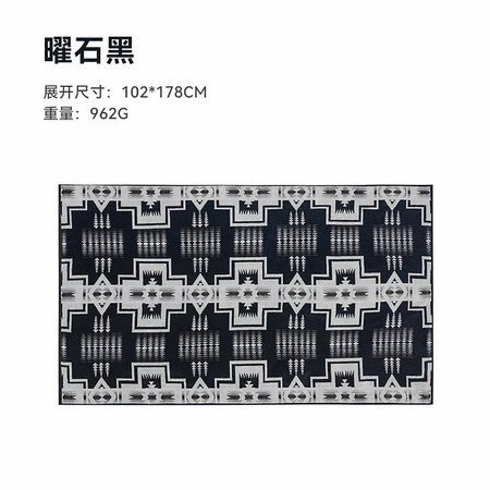 牧蝶谷户外露营复古风新疆棉提花毛巾毯装饰毯野餐布图片