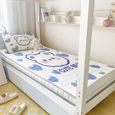 芙拉迪夏季家用寝室用卡通印花科技凉感乳胶席两件套三件套