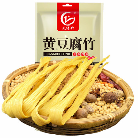 天绿竹 内黄县特产 黄豆腐竹条不加盐250g*3袋独立包装口感好图片