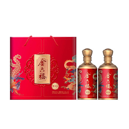 金六福 贵宾礼礼盒50.8度（500ml*2）