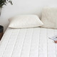 60支澳洲羊毛防潮床垫 白色纯色简约床笠 吸湿透气抗菌抑菌床铺