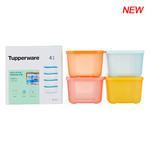 特百惠 特百惠(Tupperware)缤纷密封冷冻盒4件套套装700mlx4随机色