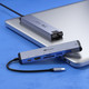 毕亚兹 Type-C扩展坞 手机USB-C转HDMI线转换器4K投屏网口分线器 R48