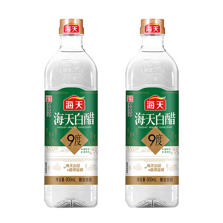 海天 白醋9度 800ml*3瓶图片