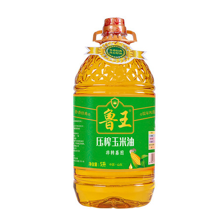 鲁王 压榨玉米油绿色健康 1桶*5L