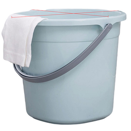 洛港 家用手提塑料大号水桶加厚储水用桶宿舍用洗澡带盖洗衣小圆桶/个图片