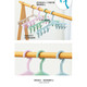 洛港  晾袜子衣架宿舍多夹子功能袜子架晾衣架袜架家用内衣挂衣架/个 4支