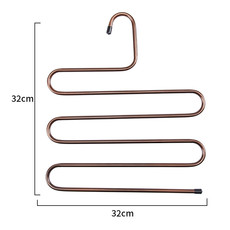 洛港  衣柜收纳神器多功能裤架家用S型多层裤夹子/个 1个