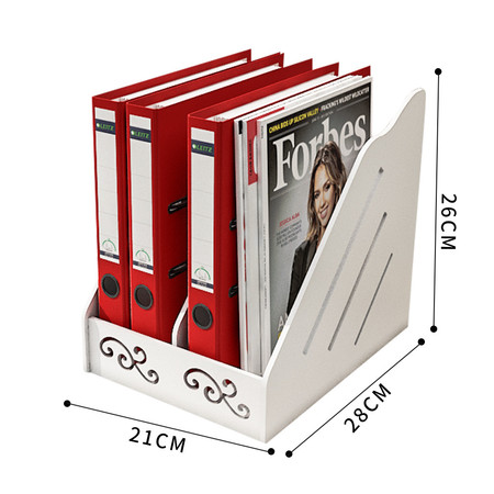 洛港  办公用品文件栏办公桌收纳书立书架书框笔筒收纳架文件置物图片