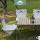 MOREREST MOREREST 户外桌椅套装折叠便携式野餐烧烤用品装备露营车载铝合金蛋卷桌