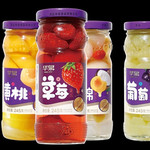 华泉 玻璃瓶系列（桃、梨、什锦、桔子、椰果）随机发货