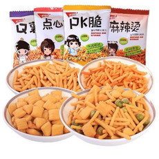 五味园pk脆薯片Q薯条虾条麻辣烫宿舍休闲小零食点心面怀旧小吃