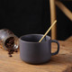 日式复古咖啡杯碟网红精致ins陶瓷水杯子带勺子欧式茶杯批发套装