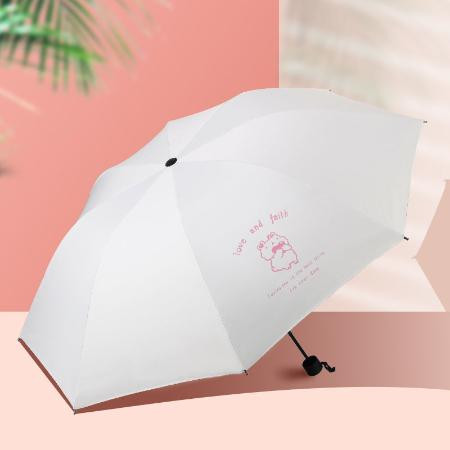 雨伞ins女学生全自动晴雨两用可爱遮阳伞折叠太阳伞防晒防紫外线图片