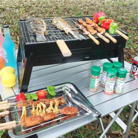 烧烤架户外木炭烧烤炉家用便携BBQ加厚烤肉箱全套烧烤工具3-6人