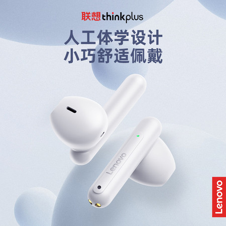 联想/Lenovo 联想thinkplus LivePods 真无线蓝牙耳机 LP1 PRO银白蓝粉图片