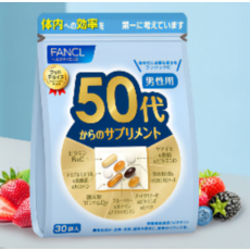 日本原装畅销FANCL 50岁男士综合营养包 复合多种B族维生素 、辅酶q10芳珂日本