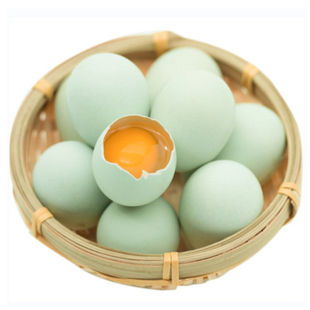 晨诚 农家营养绿壳鸡蛋现捡现发乌鸡蛋绿皮蛋10枚图片
